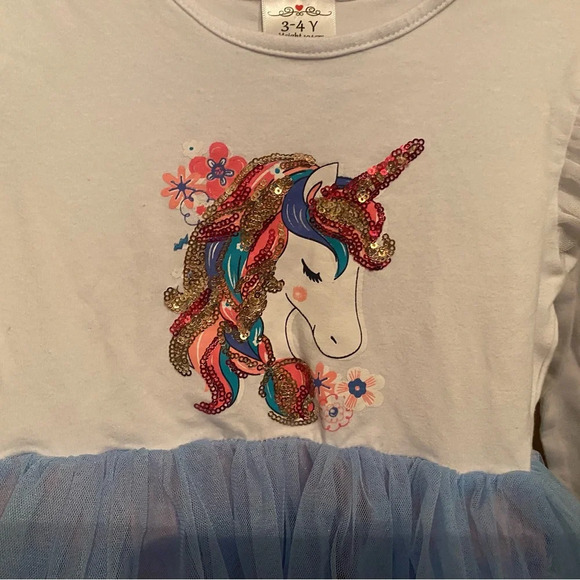 Sequin Unicorn Tutu Dress - Picture 3 of 9